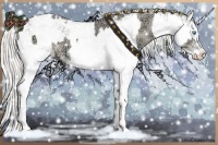 Horse Color:Cremello Ice Sabino  and Cremello Ice Sabino 