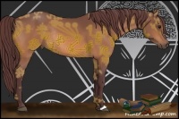 Horse Color:Chocolate Buckskin Rabicano