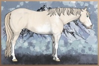Horse Color:Perlino Sabino  Brindle