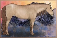 Horse Color:Chocolate Black Pearl  Brindle