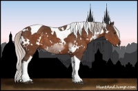 Horse Color:White Spotted Silver Brown Tobiano