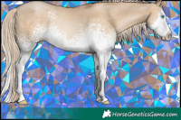 Horse Color:White Spotted Chocolate Palomino Pearl Dun Splash 