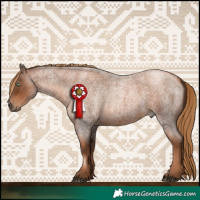 Horse Color:Gray Liver Red Roan Pearl