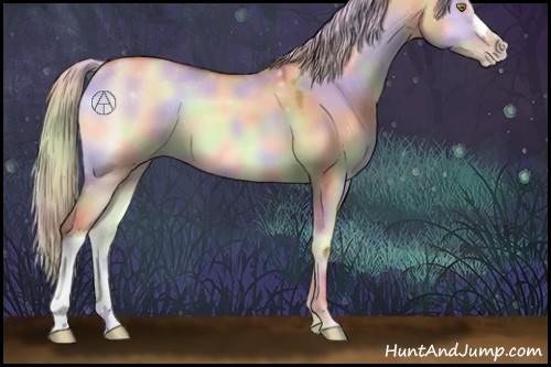 Horse Color:Nacre Silver Sable Champagne Onyx 