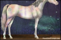 Horse Color:Nacre Silver Sable Champagne Onyx 