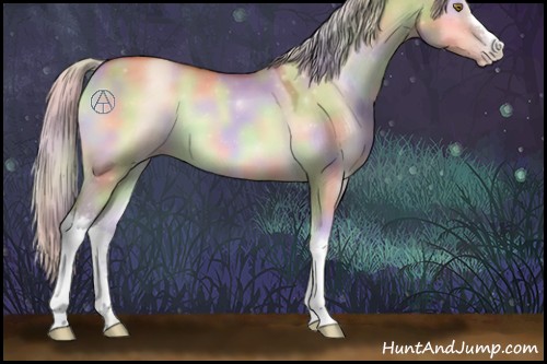 Horse Color:Nacre Silver Sable Champagne Onyx 