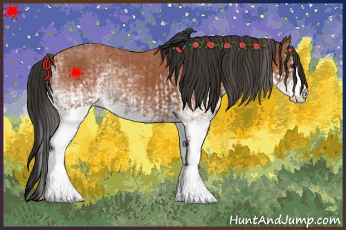 Horse Color:White Spotted Bay Splash  and White Spotted Bay Splash 