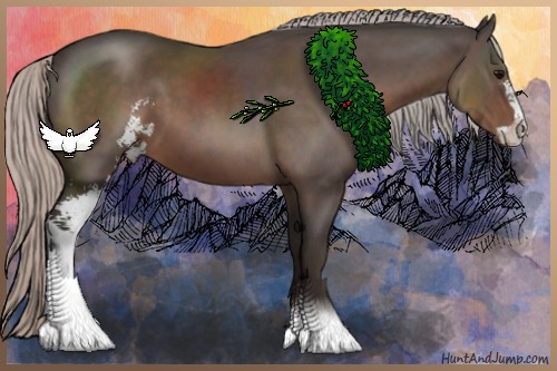 Horse Color:Silver Black Sabino 