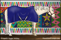 Horse Color:Gold Cream Champagne Ice Blanket Rabicano 