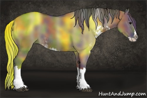 Horse Color:Nacre Smoky Grullo Sabino Splash