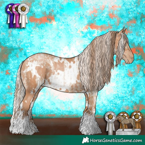 Horse Color:Grullo Pearl Tobiano  and White Spotted Silver Black Pearl 