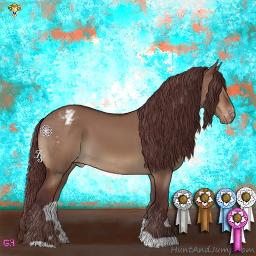 Horse Color:Chocolate Brown Dun Varnish