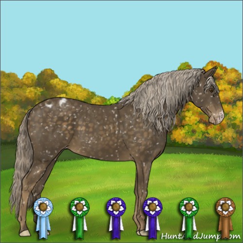 Horse Color:Chocolate Palomino Mushroom Snowflake Varnish 