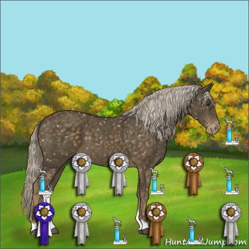 Horse Color:Chocolate Palomino Mushroom Snowflake Varnish