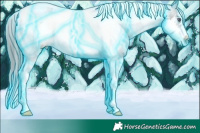Horse Color:Thunderstruck White Spotted Brown Chinchilla Tobiano Frame Blanket Rabicano 