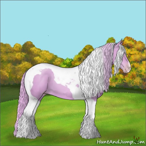 Horse Color:Watercolor Gold Champagne Tobiano