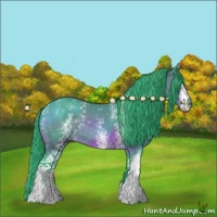 Horse Color:Watercolor White Spotted Brown 