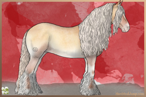 Horse Color:Silver Sable Cream Champagne Roan Onyx