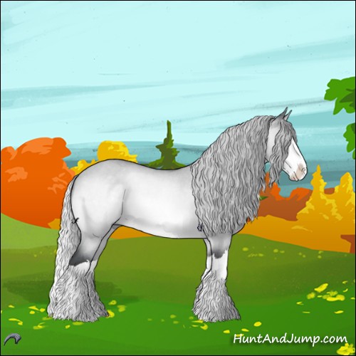 Horse Color:Silver Brown Chinchilla Roan Dun Splash