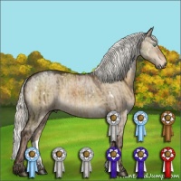 Horse Color:White Spotted Silver Buckskin Dun  and White Spotted Liver Red Dun 