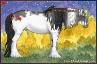Horse Color:White Spotted Grullo Frame