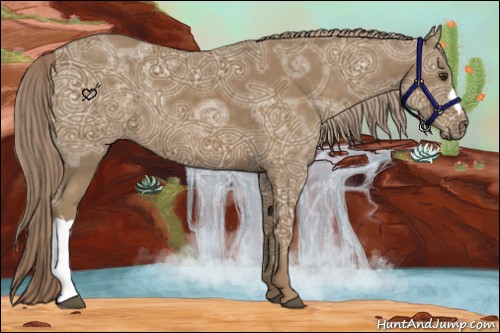 Horse Color:Chocolate Palomino Ice