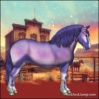 Horse Color:Watercolor Blue Onyx Sabino