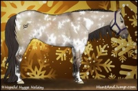 Horse Color:White Spotted Liver Red Dun 