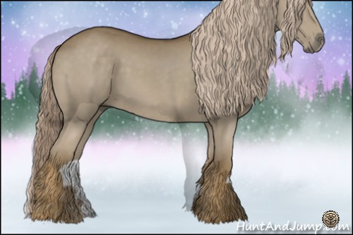 Horse Color:Chocolate Palomino Mushroom 