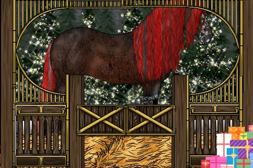 Horse Color:Painted Brown Ice Sabino Splash