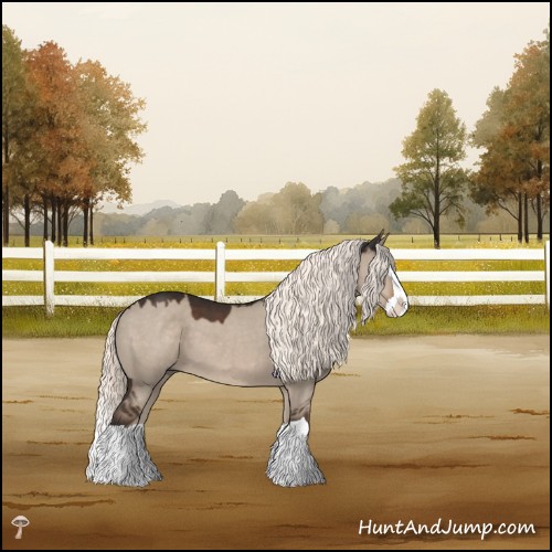 Horse Color:Liver Red Dun Mushroom Splash