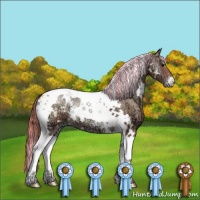 Horse Color:Painted White Spotted Chocolate Blue Onyx Ice Pearl Tobiano Appaloosa 