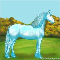 Horse Color:Thunderstruck Red Onyx Ice Pearl Sabino