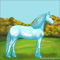 Horse Color:Thunderstruck Blue Onyx Ice Pearl Sabino