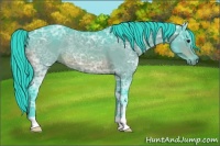Horse Color:Watercolor Bay Ice Rabicano 