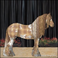 Horse Color:Plaid White Spotted Chestnut
