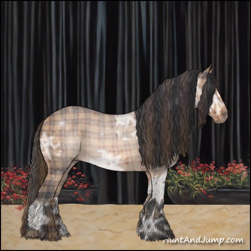 Horse Color:Plaid Brown Ice