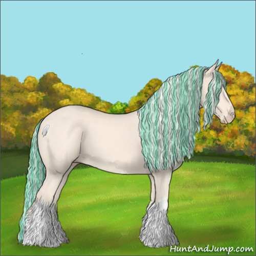 Horse Color:Painted Cremello 