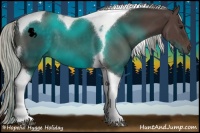 Horse Color:Silver Black Tobiano 