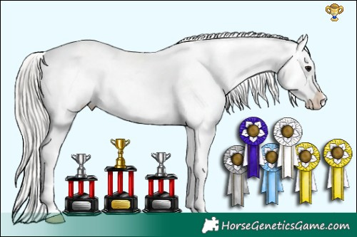 Horse Color:Silver Grullo Tobiano Varnish 