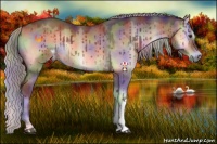 Horse Color:Nacre Silver Brown Onyx Mushroom Brindle 