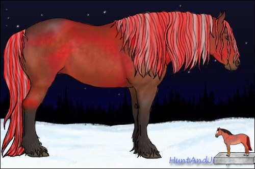 Horse Color:Painted Silver Brown 