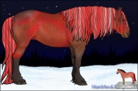 Horse Color:Painted Silver Brown 