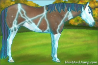 Horse Color:Gray Painted Thunderstruck Black Pearl Splash 