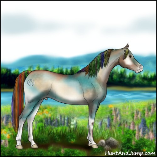 Horse Color:Painted Brown Pearl Onyx 