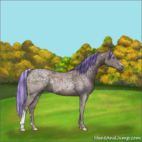 Horse Color:Painted Chocolate Silver Black Chinchilla Ice 
