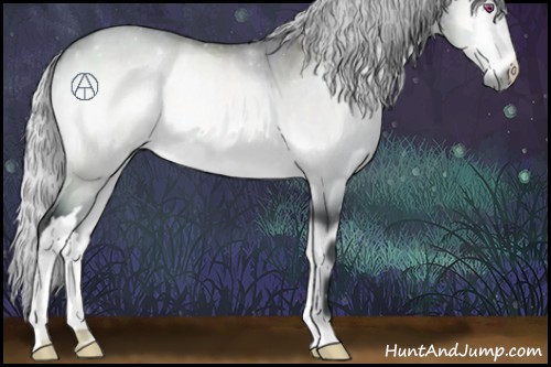 Horse Color:Silver Brown Chinchilla Onyx Mushroom 