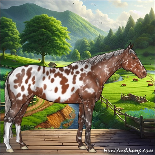 Horse Color:Silver Brown Near Leopard