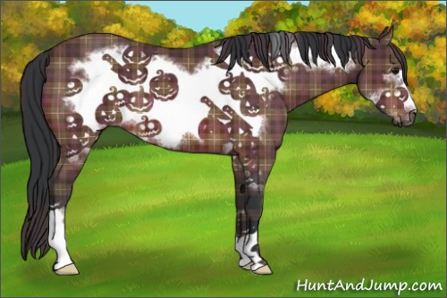 Horse Color:Plaid Brown Frame