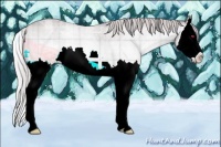 Horse Color:Plaid  Chocolate Silver Sable Champagne Chinchilla Ice Roan Sabino Splash 